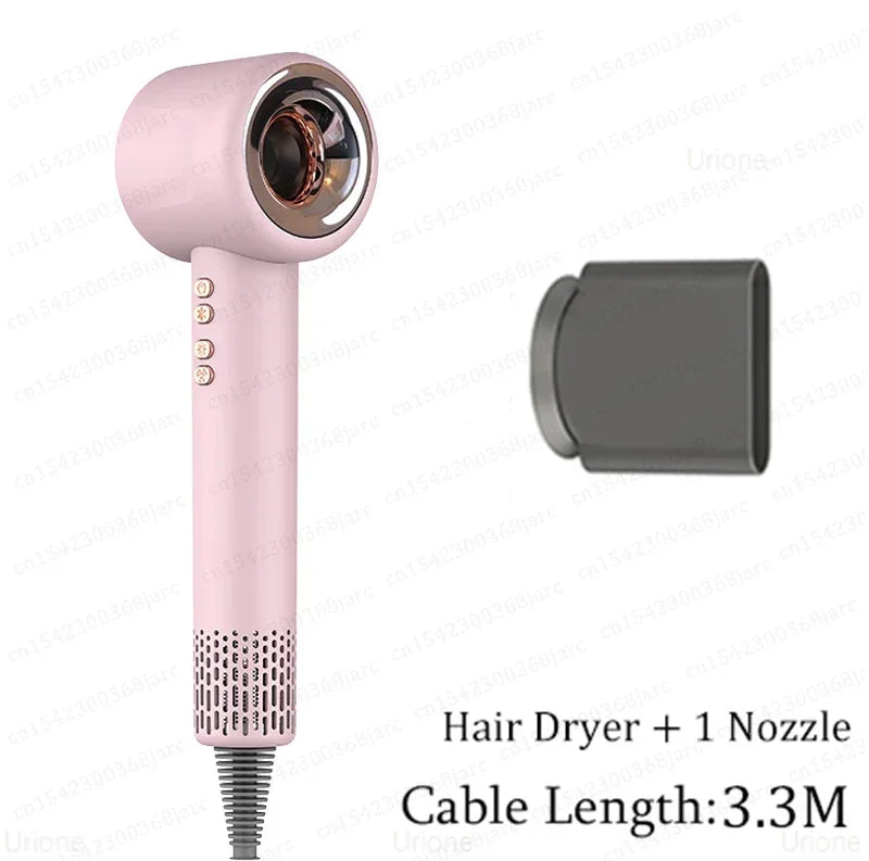 スーパーヘアドライヤー 220V 葉のないヘアドライヤーパーソナルヘアケアスタイリングマイナスイオンツール定アニオン電気ヘアドライヤー